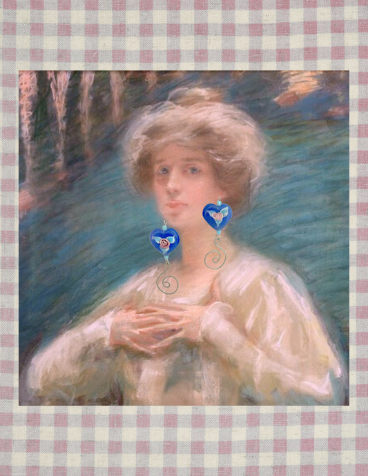 Swirly Heart Earrings