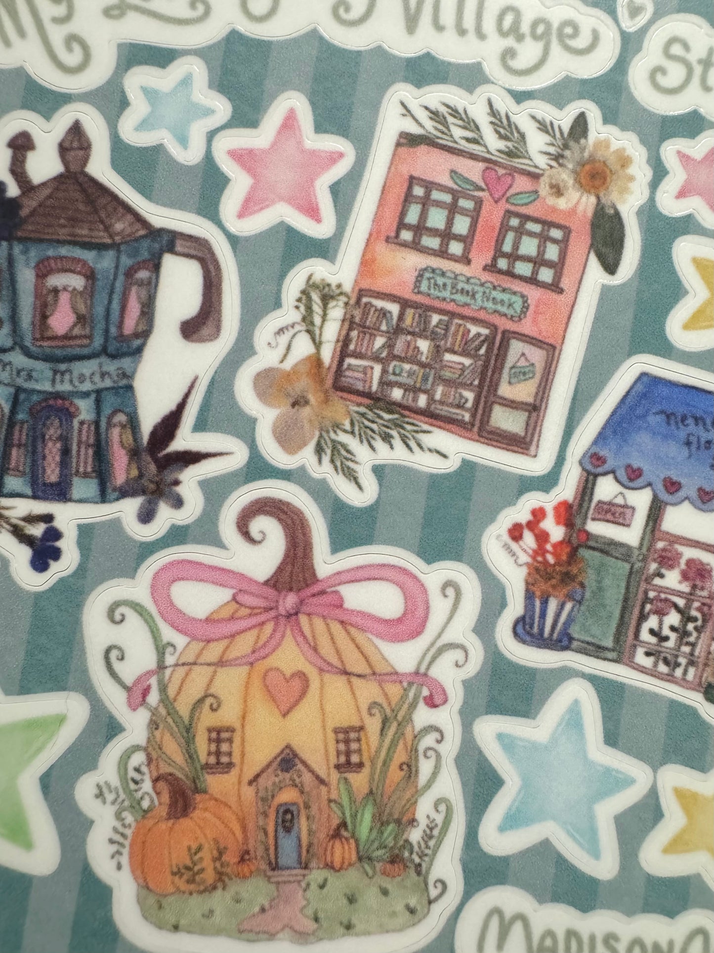 My Little Fairy Village- 4x4in Sticker Sheet