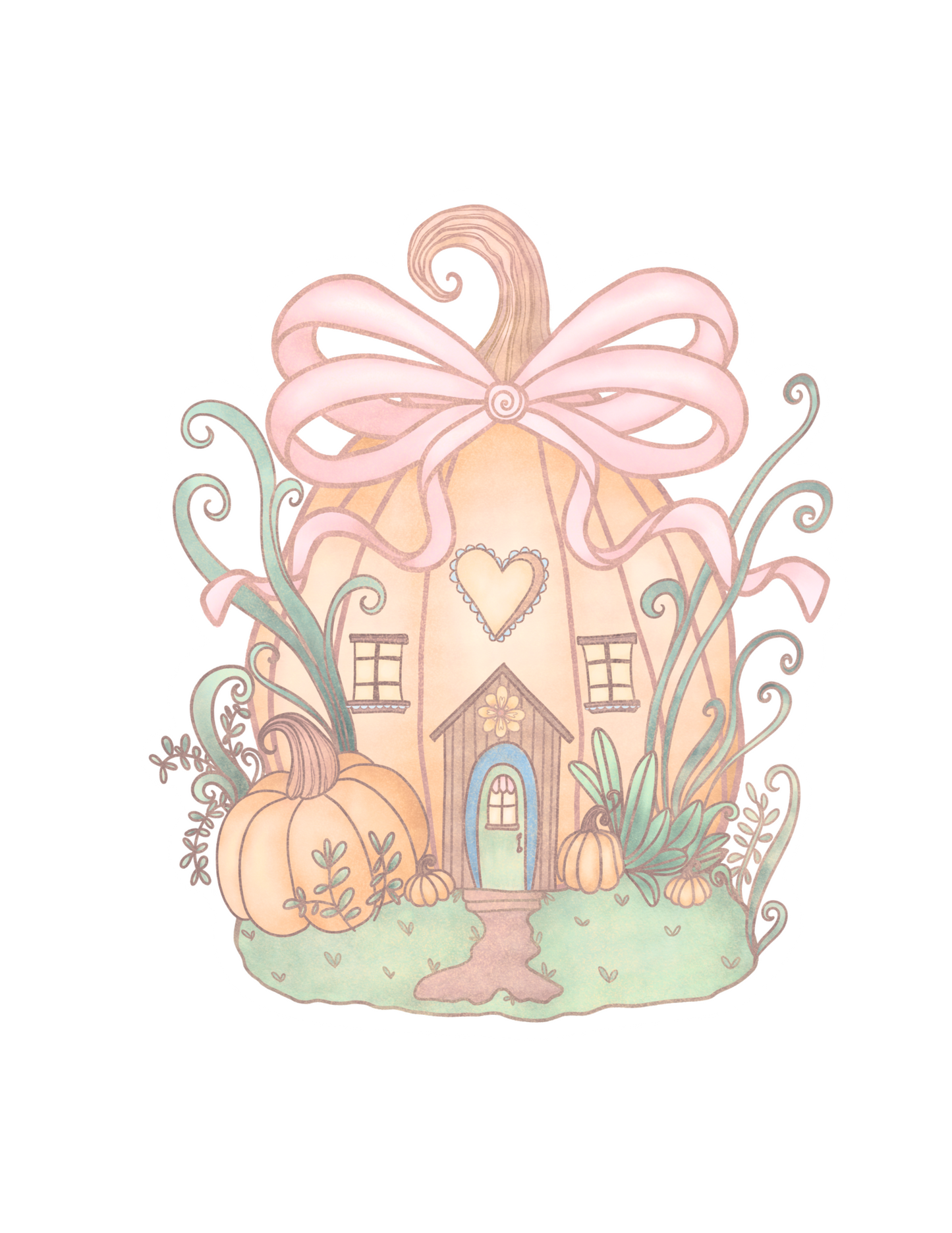 Pumpkin Home Sticker - 3in Vinyl Sticker
